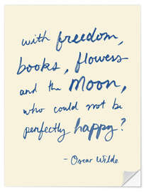 Wandsticker Oscar Wilde, Zitat