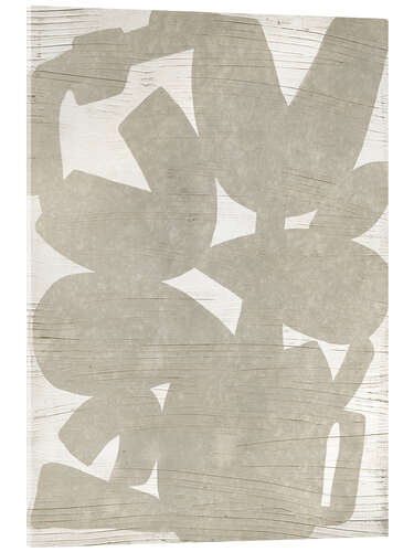 Tableau en verre acrylique Abstract Paper Bouquet II