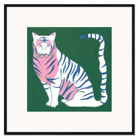 Framed art print White Tiger
