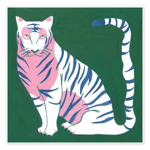 Poster Weißer Tiger