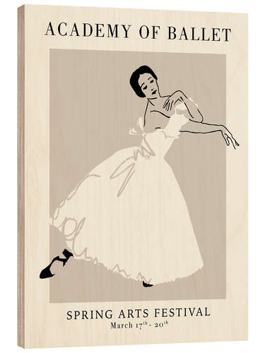 Cuadro de madera Academy of Ballet - Spring Arts Festival