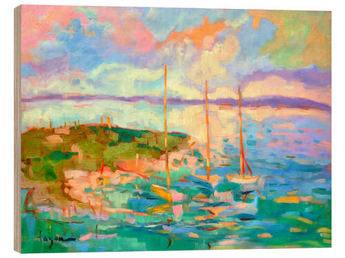 Tableau en bois A Peaceful Evening