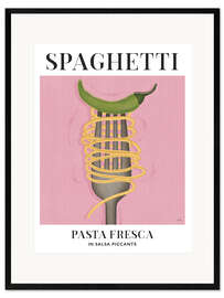 Impression artistique encadrée Spaghetti - Pasta Fresca