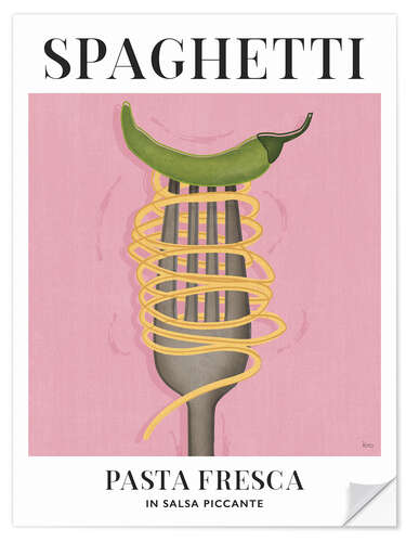 Naklejka na ścianę Spaghetti - Pasta Fresca