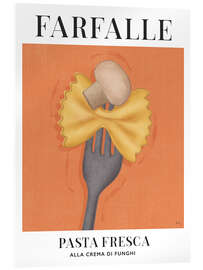 Acrylic print Farfalle - Pasta Fresca