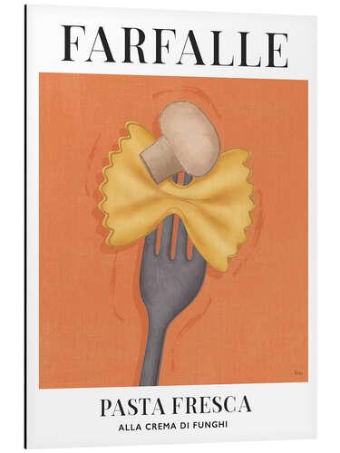 Aluminium print Farfalle - Pasta Fresca
