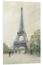 Hartschaumbild Paris am frühen Abend