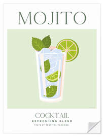 Sticker mural Mojito - Taste Of Tropical Paradise - Omar Escalante