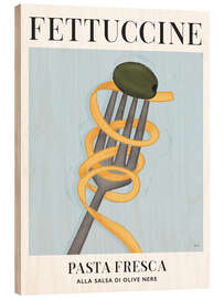 Stampa su legno Fettuccine - Pasta Fresca