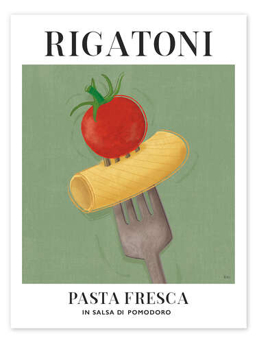 Poster Rigatoni - Pasta Fresca