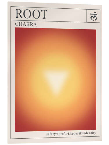 Tableau en verre acrylique Root - Chakras