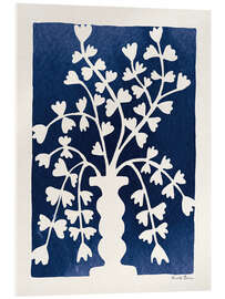 Acrylglas print Blooming Blue - Farida Zaman