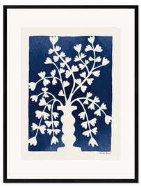 Framed art print Blooming Blue - Farida Zaman