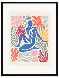 Gerahmter Kunstdruck Abstrakter Garten I