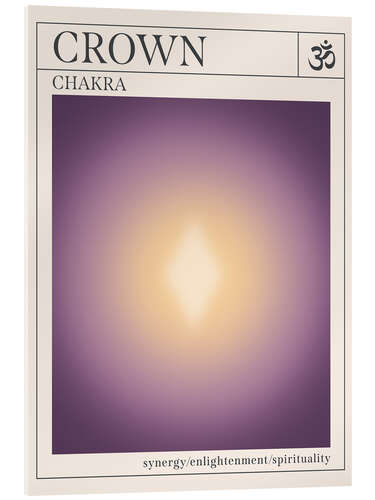 Tableau en verre acrylique Crown - Chakras
