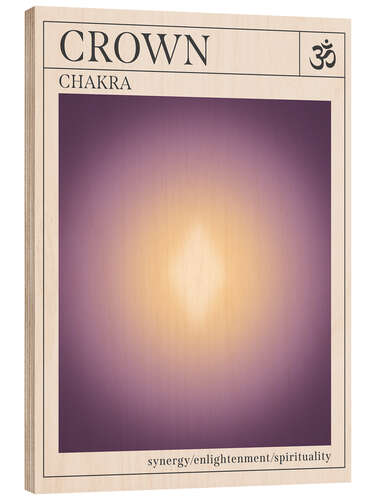 Quadro de madeira Crown - Chakras