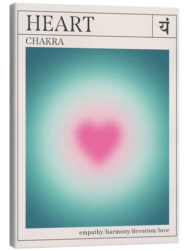 Canvastavla Heart - Chakras