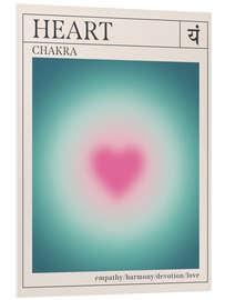 Hartschaumbild Heart - Chakras