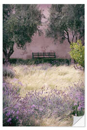 Wandsticker Lavendel-Garten