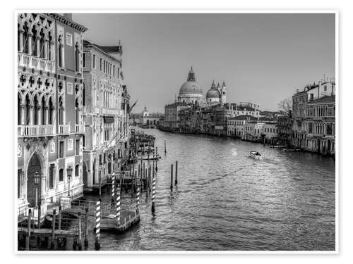 Poster Blick auf den Canal Grande und Santa Maria della Salute