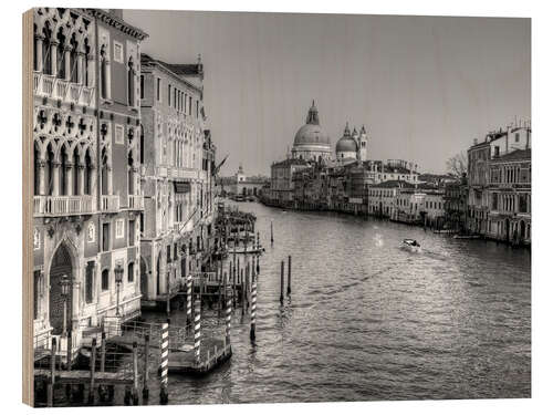 Wood print View to Grand Canal and Santa Maria Della Salute