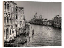 Wood print View to Grand Canal and Santa Maria Della Salute - Jones &amp; Shimlock
