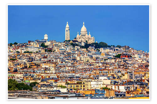 Poster View of Paris City Centre