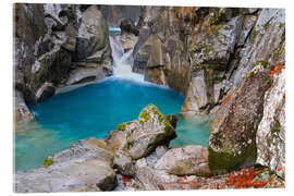 Akrylglastavla River Sarca, Valley Val di Genova, Italy - Jones &amp; Shimlock