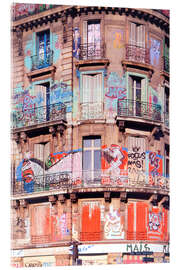 Akryylilasitaulu House With Graffiti, Paris - Jones &amp; Shimlock