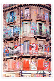 Reprodução House With Graffiti, Paris - Jones &amp; Shimlock