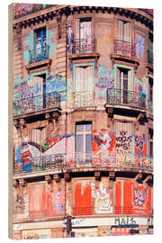 Trätavla House With Graffiti, Paris - Jones &amp; Shimlock