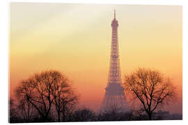 Acrylic print Evening Tuning at the Eiffel Tower - Jones &amp; Shimlock
