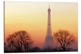 Aluminium print Evening Tuning at the Eiffel Tower - Jones &amp; Shimlock