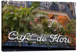 Lerretsbilde Cafe de Flore, Boulevard Saint-Germain, Paris - Jones &amp; Shimlock