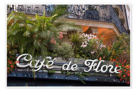 Reprodução Cafe de Flore, Boulevard Saint-Germain, Paris - Jones &amp; Shimlock