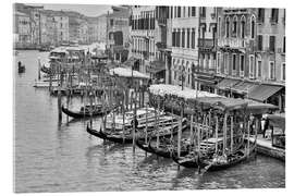 Akrylglastavla Grand Canal From the Rialto Bridge With Gondolas - Jones &amp; Shimlock