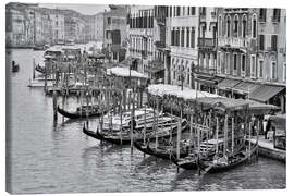 Canvas print Grand Canal From the Rialto Bridge With Gondolas - Jones &amp; Shimlock