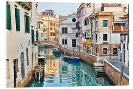 Akrylglastavla Venice with Canal and Bridge - Jones &amp; Shimlock