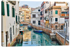 Canvas print Venice with Canal and Bridge - Jones &amp; Shimlock