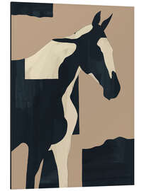 Aluminiumtavla Abstract Minimal Horse