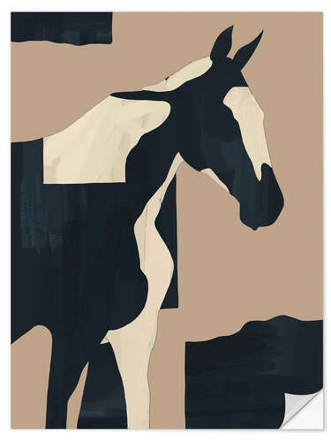 Wall sticker Abstract Minimal Horse