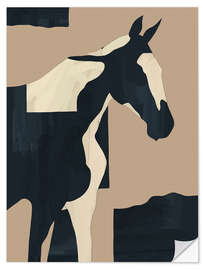 Wall sticker Abstract Minimal Horse