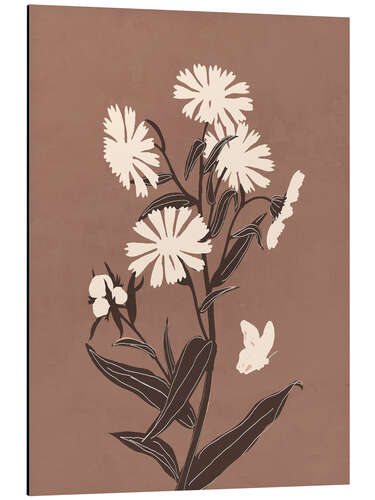 Aluminium print Abstract Flowers 16