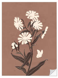 Wandsticker Abstract Flowers 16