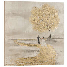 Stampa su legno Golden Vows