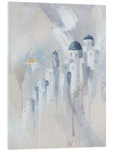 Acrylic print Paradise in Santorini