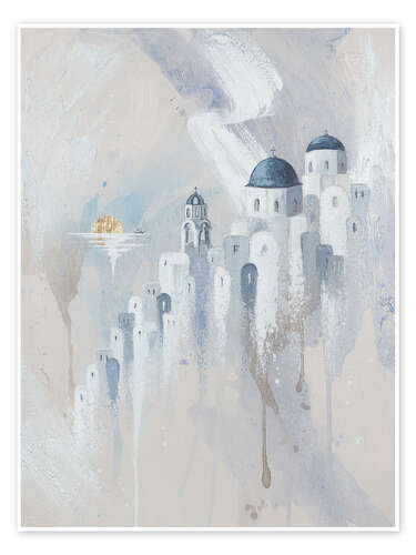 Póster Paradise in Santorini