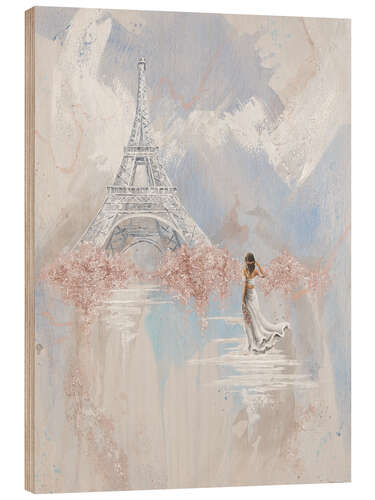 Quadro de madeira Ethereal Bliss, Paris