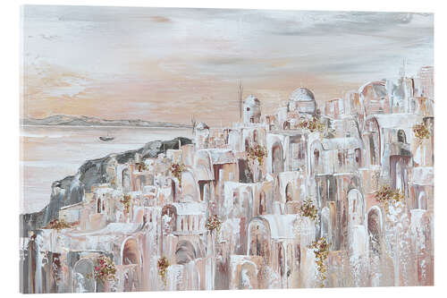 Acrylic print Oia, Santorini