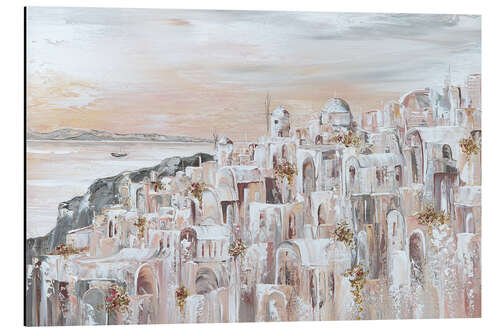 Aluminium print Oia, Santorini